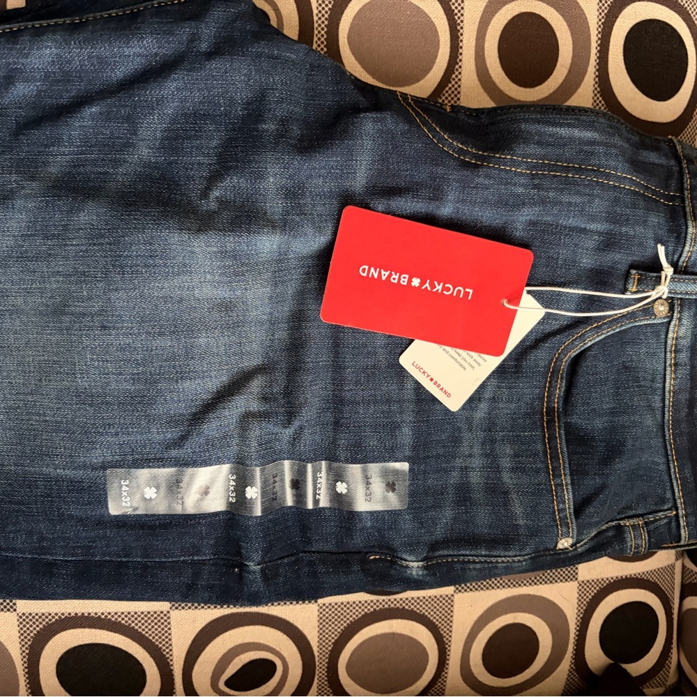 Lucky Brand Men's Dark Blue Slim Straight Jeans